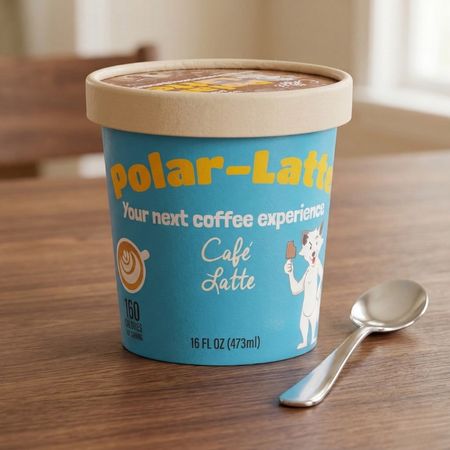 a container of Cafe-Latte